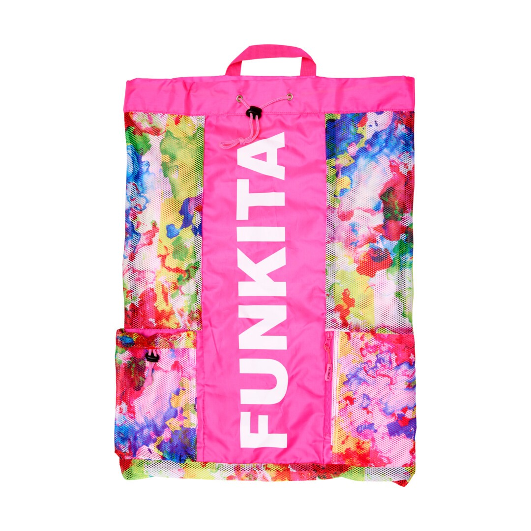 Mesh pink backpack sales