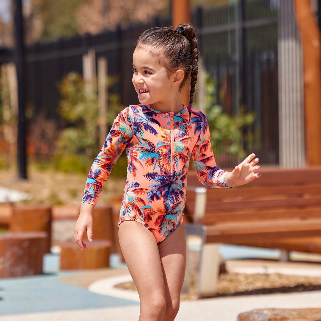 Sand Storm Toddler Girl's Sun Cover One Piece
