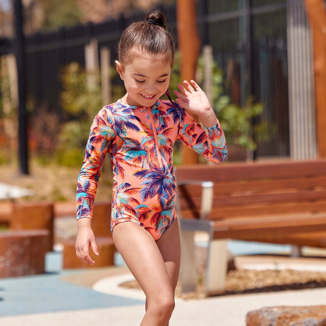 Sand Storm Toddler Girl's Sun Cover One Piece