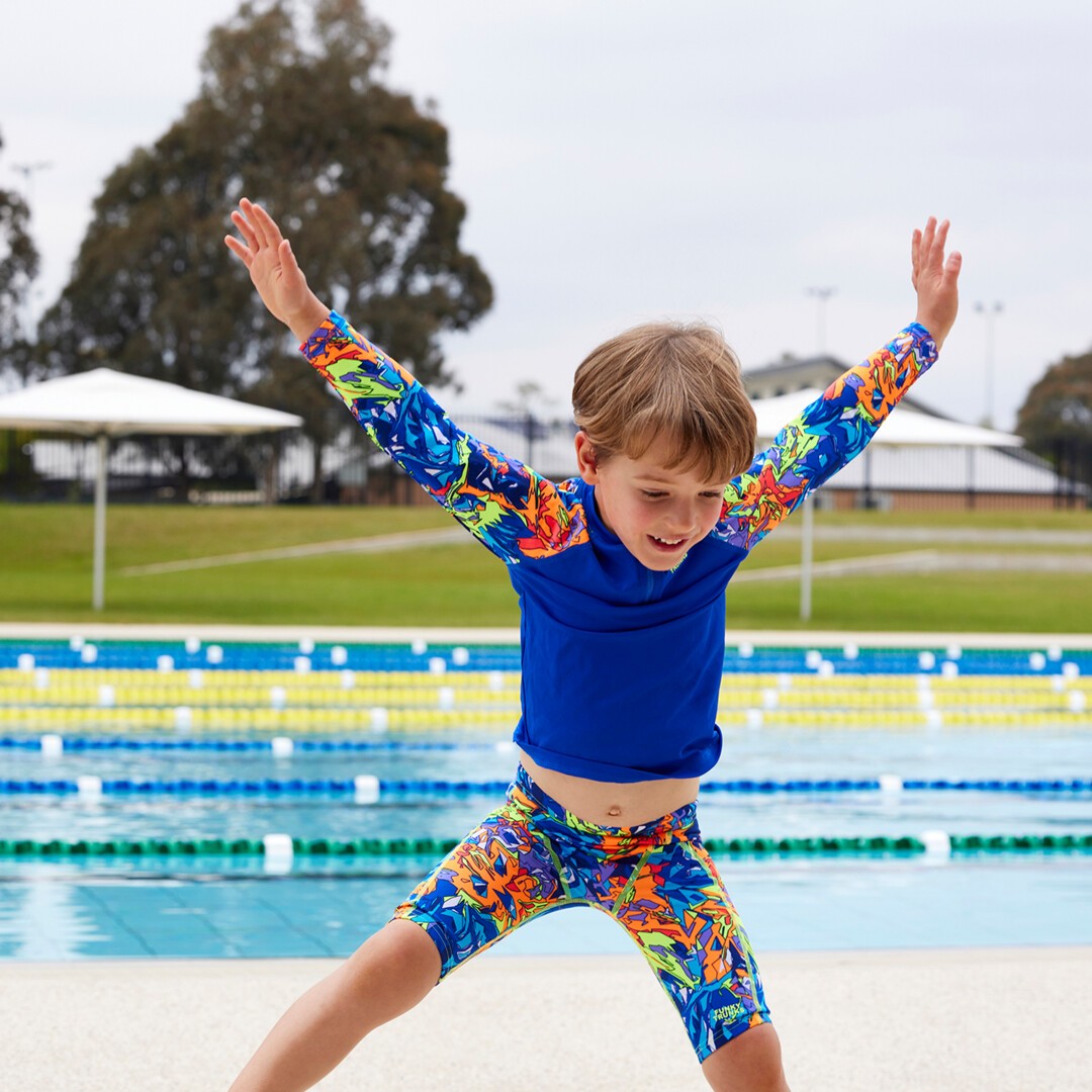 Toddler swim jammers best sale