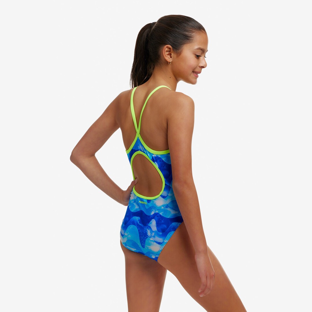 Girls swimsuit back hot sale