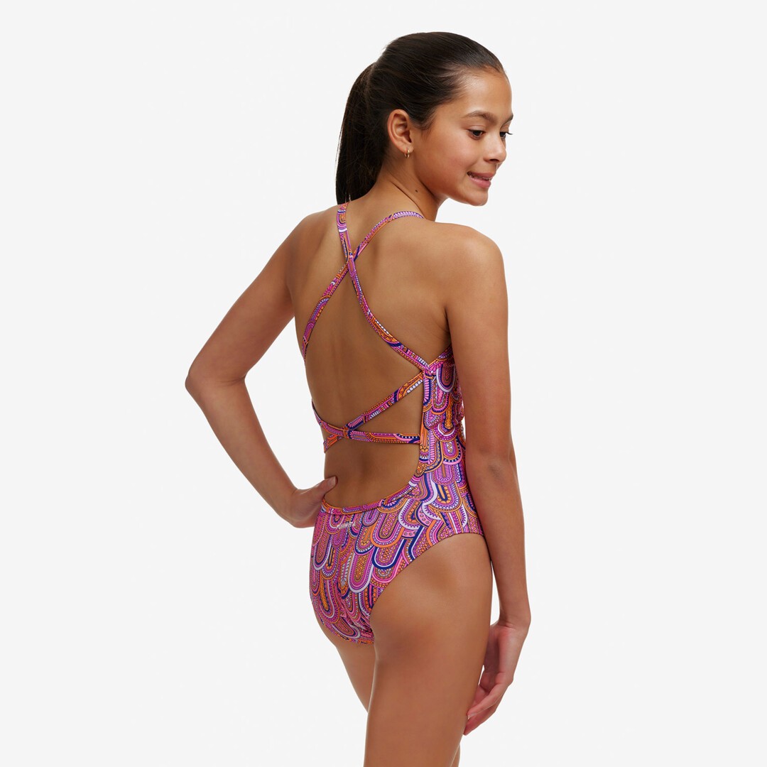 Funkita Strapped In One Piece Learn To Fly Girls Swimwear