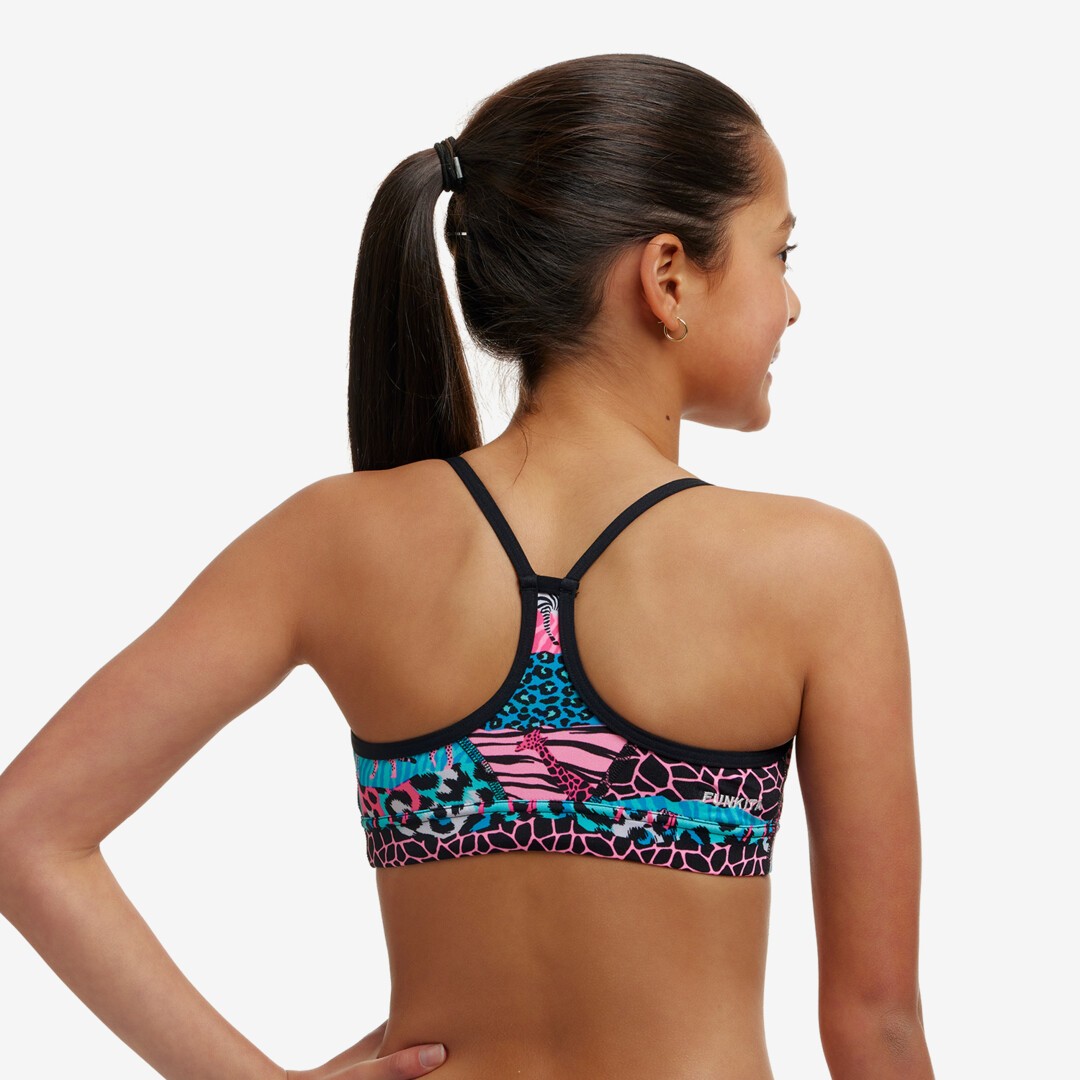 Wild Things Girl's Swim Crop Top