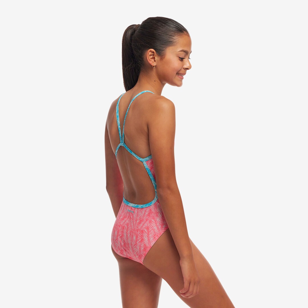 Girl's Single Strap One Piece Sweet Releaf