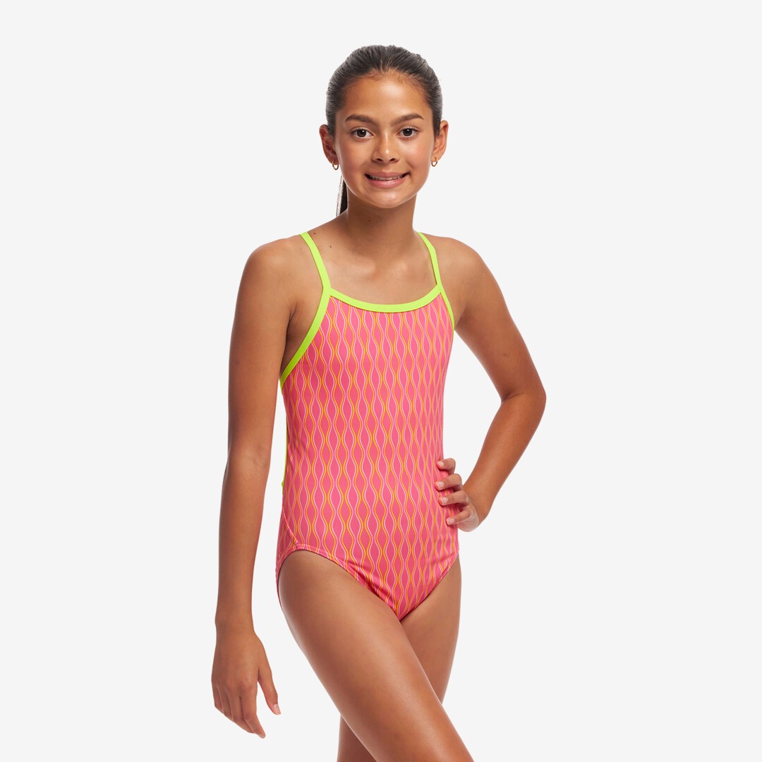 Wicked Waves Girl's Single Strap One Piece