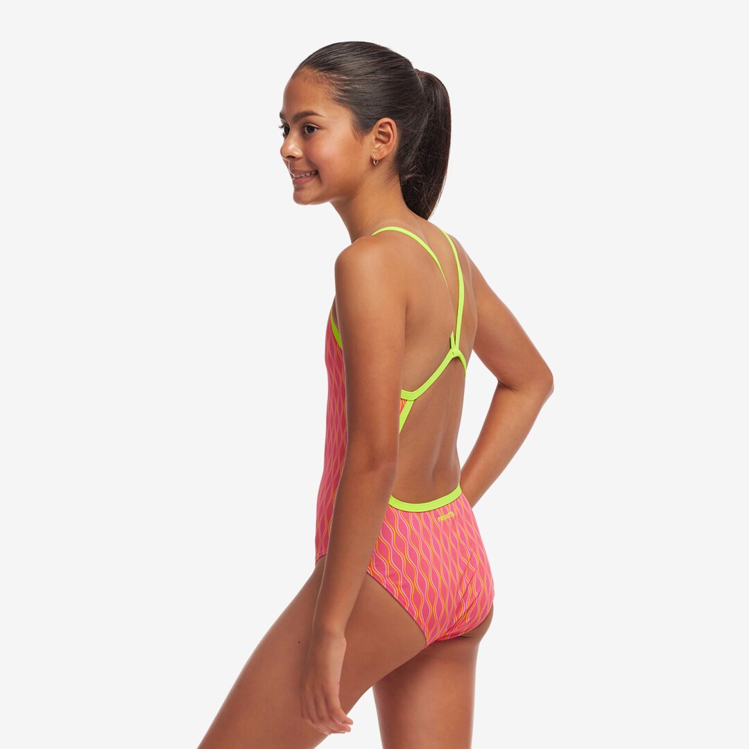 Wicked Waves Girl's Single Strap One Piece