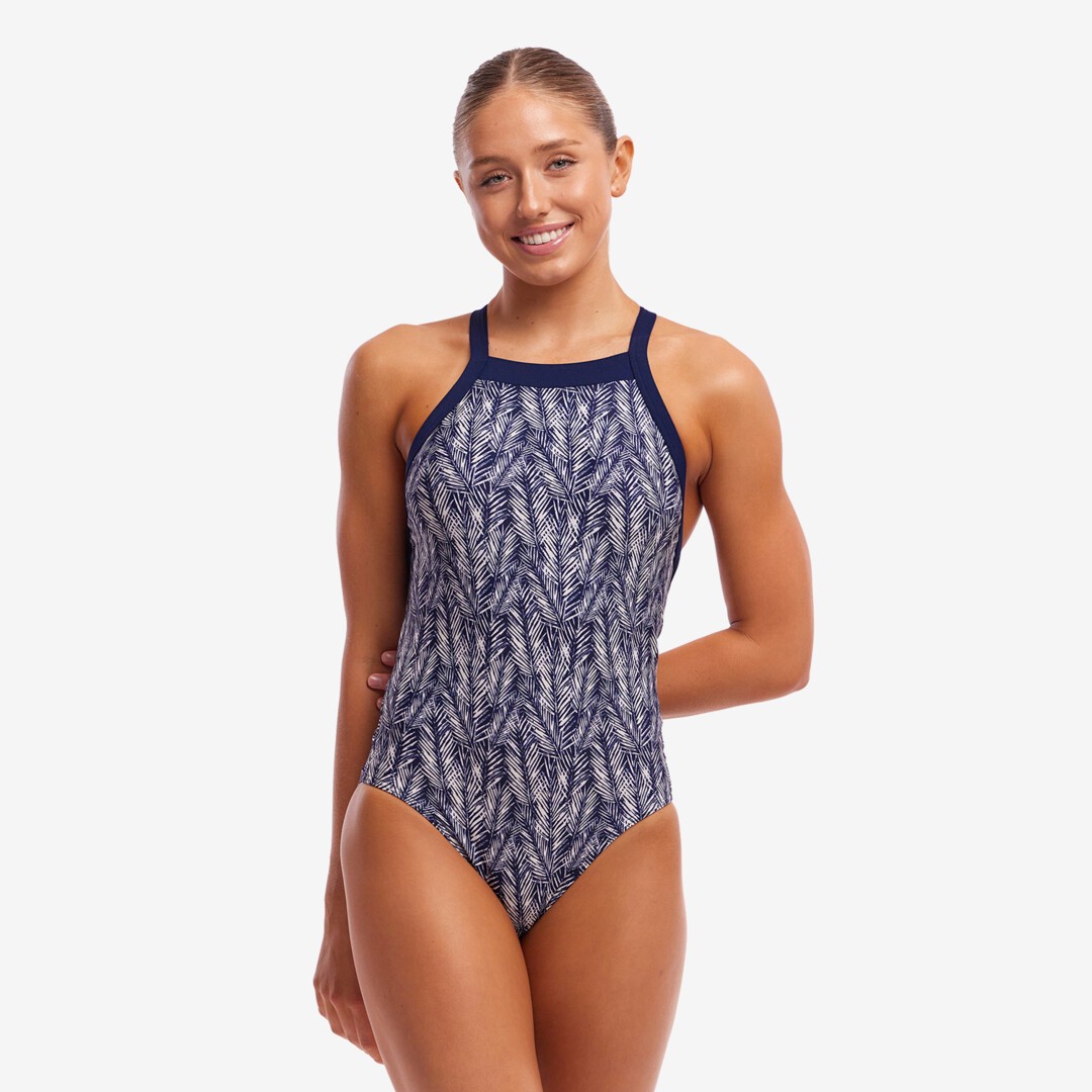 Pressure Palm Ladies Sky Hi One Piece