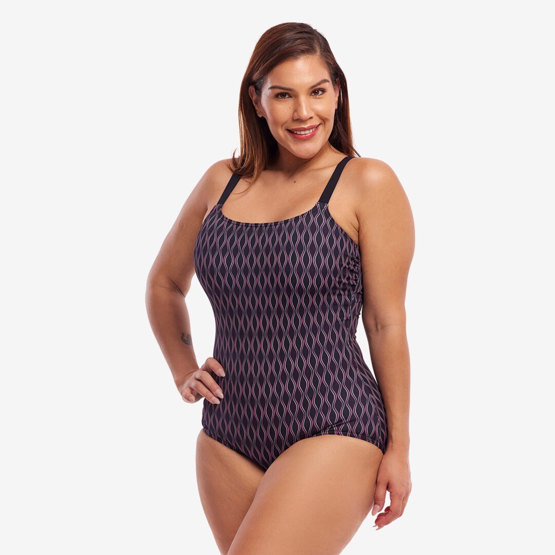 Curvy Queen Ladies Scoop Neck One Piece