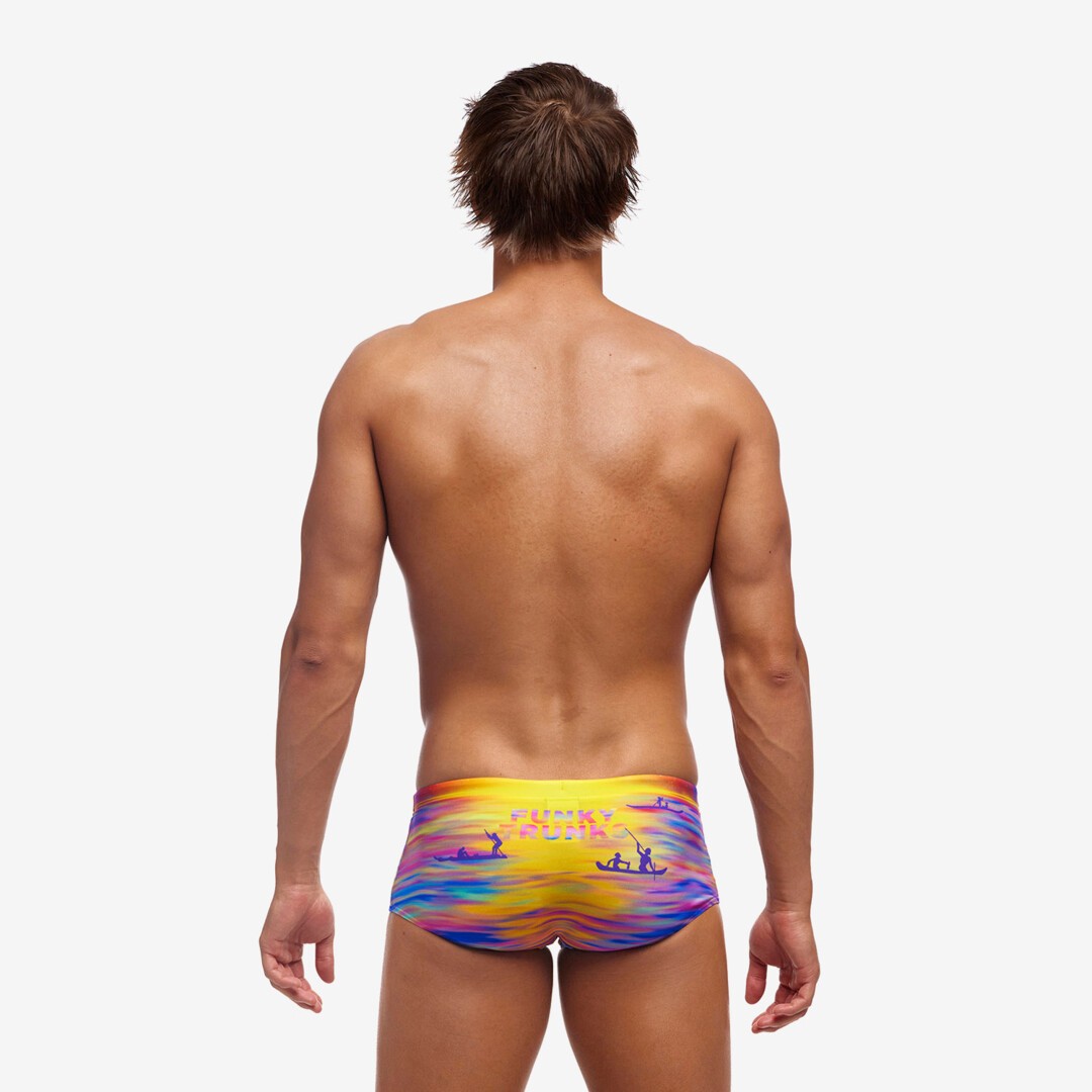 Darkinjung Sunset Men's Sidewinder Trunks