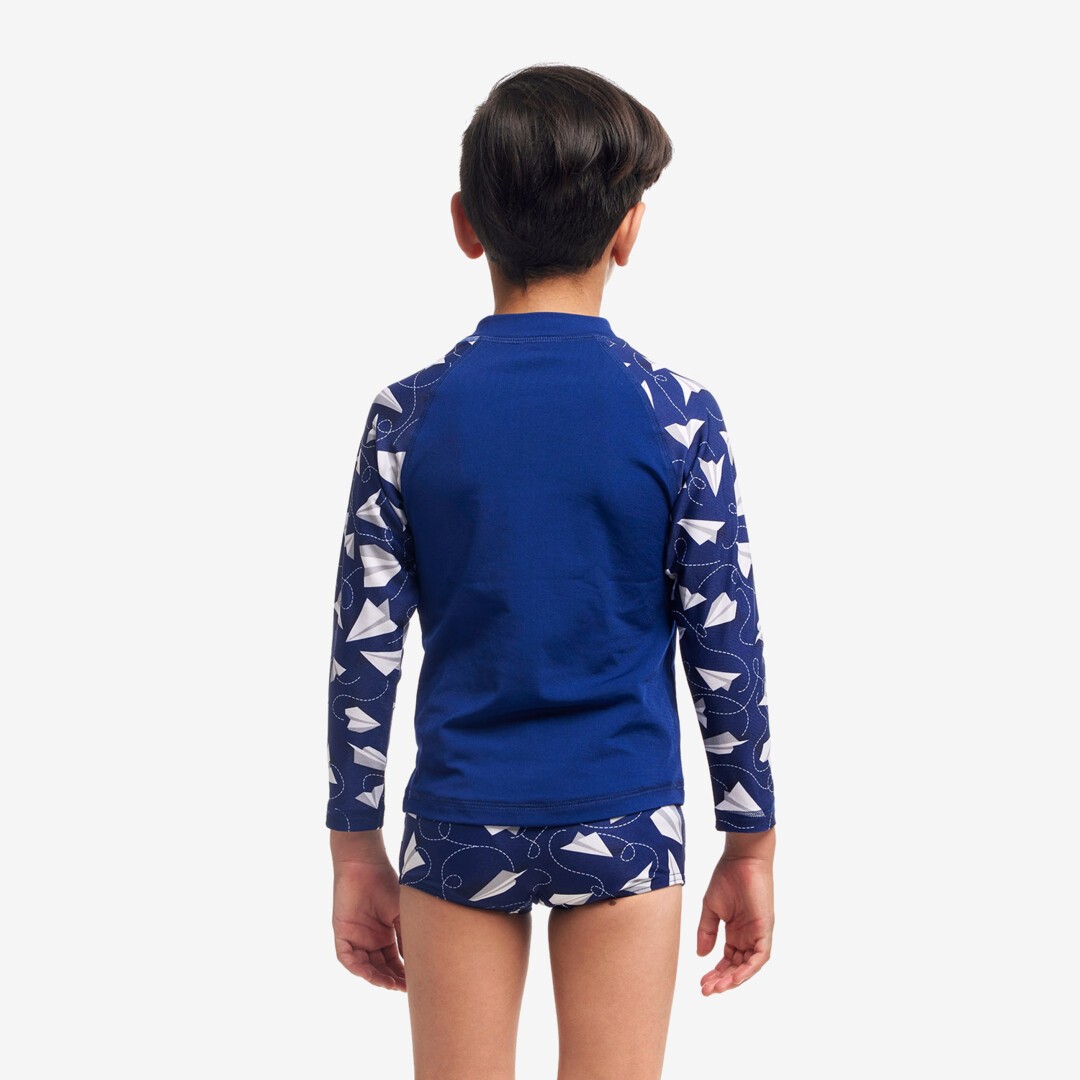 Paper Plain Toddler Boy's Zippy Rash Vest