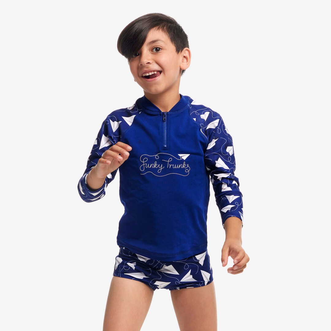 Paper Plain Toddler Boy's Zippy Rash Vest