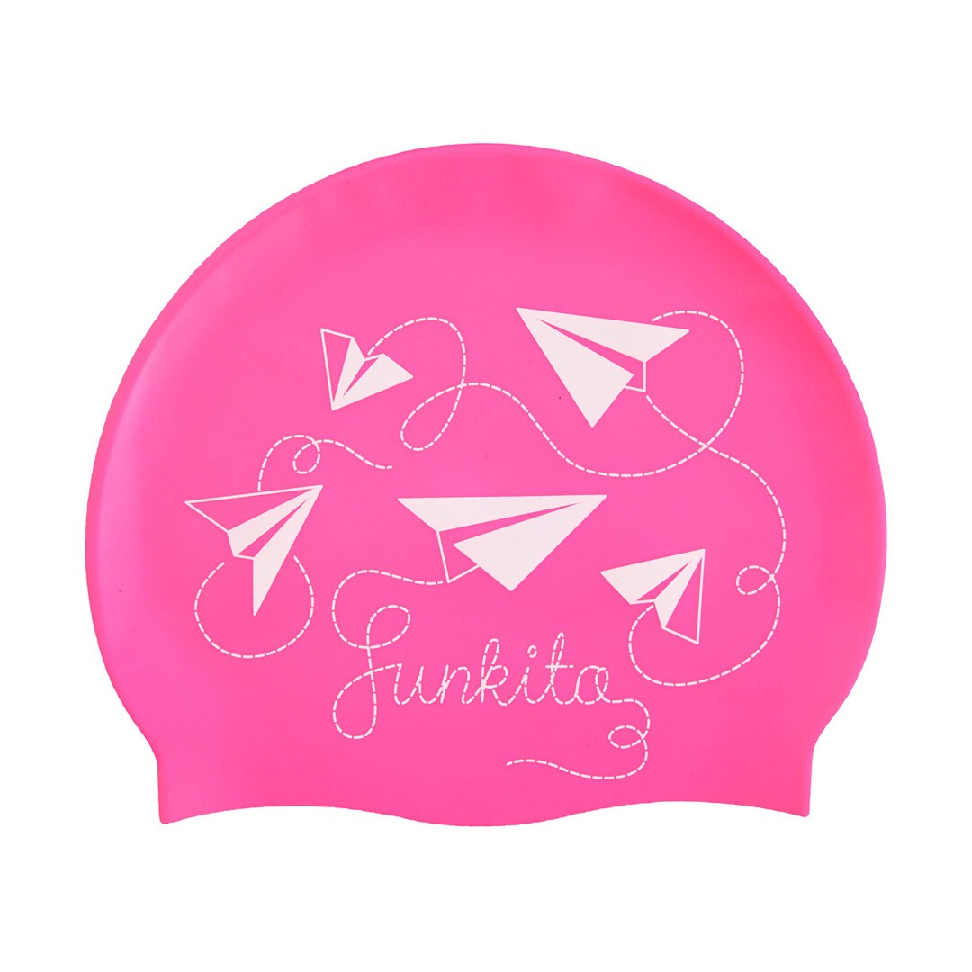 Paper Pink  Silicone Swimming Cap