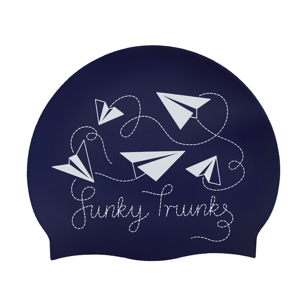 Paper Plain  Silicone Swimming Cap