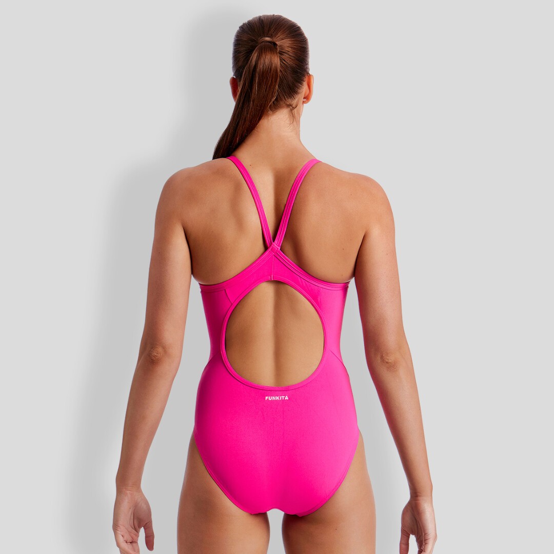 Womens pink one piece swimsuit 2025