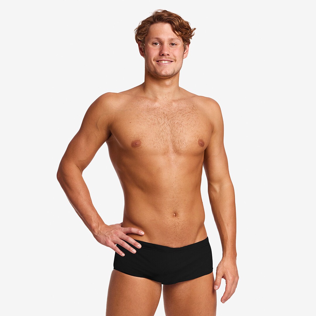 Still Black Men's Sidewinder Trunks