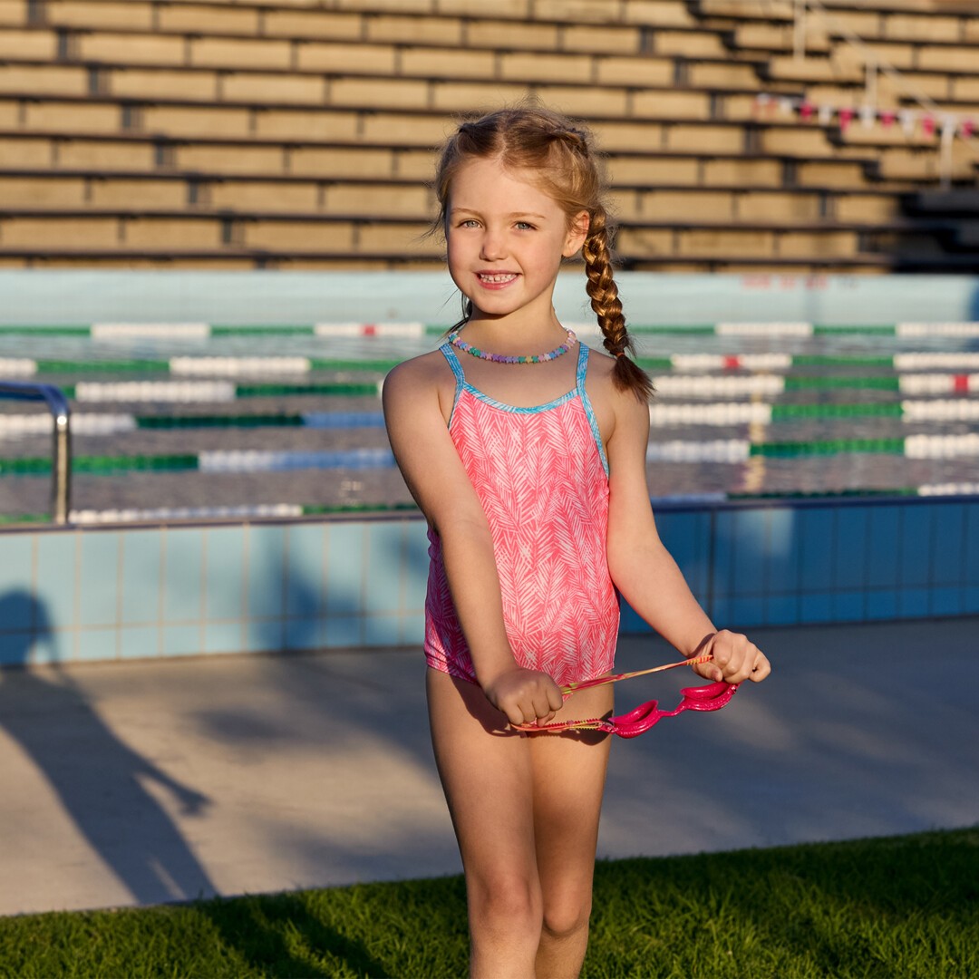 Toddler Girl's Printed One Piece Sweet Releaf