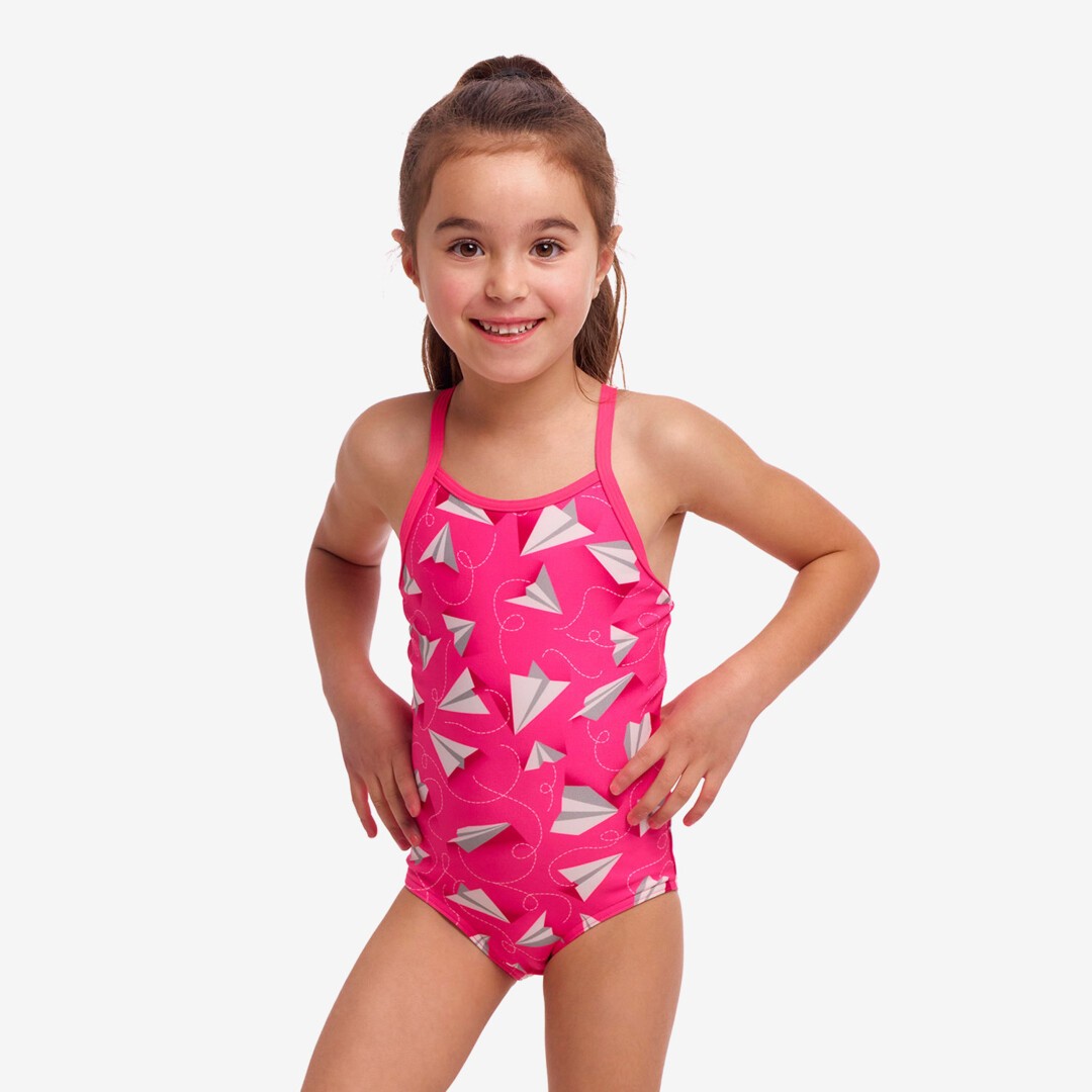 Paper Pink Toddler Girl's Printed One Piece