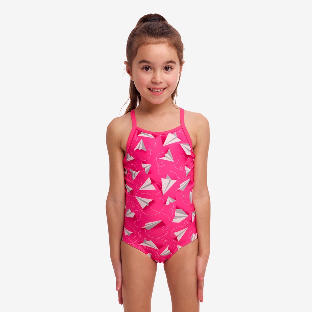 Paper Pink Toddler Girl's Printed One Piece