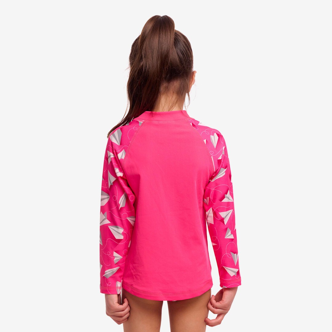 Paper Pink Toddler Girl's Zippy Rashie & Brief