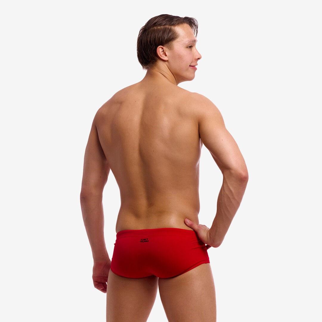 Funky Trunks Sidewinder Swim Trunks Still Red Mens Swimwear