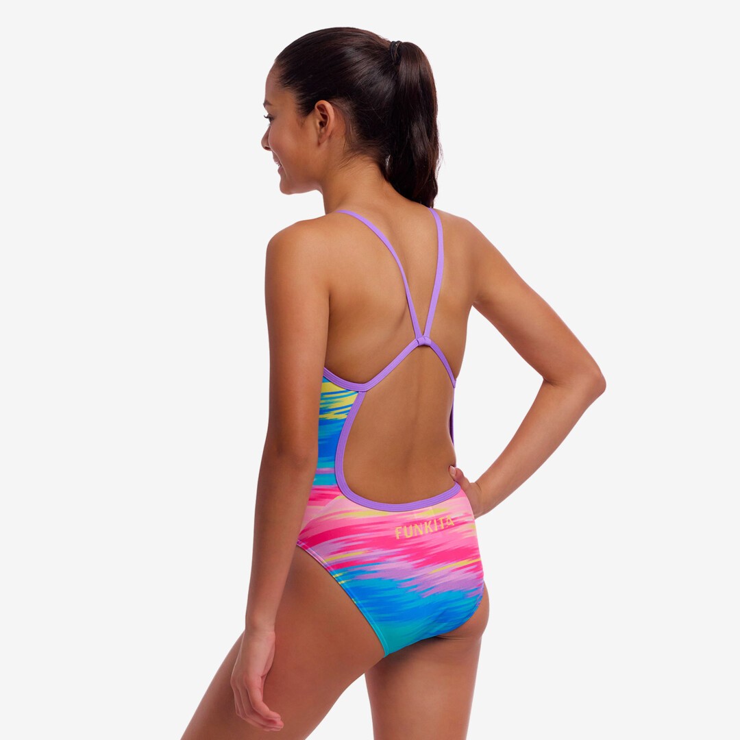 Girl's Single Strap One Piece Tropic Wash
