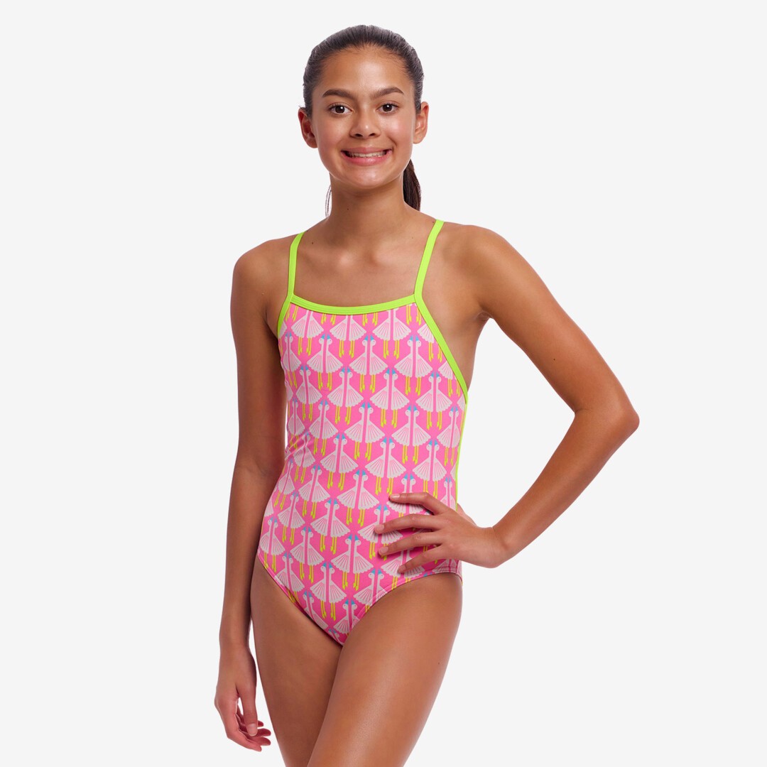 Duck Duck Goose Girl's Strapped In One Piece