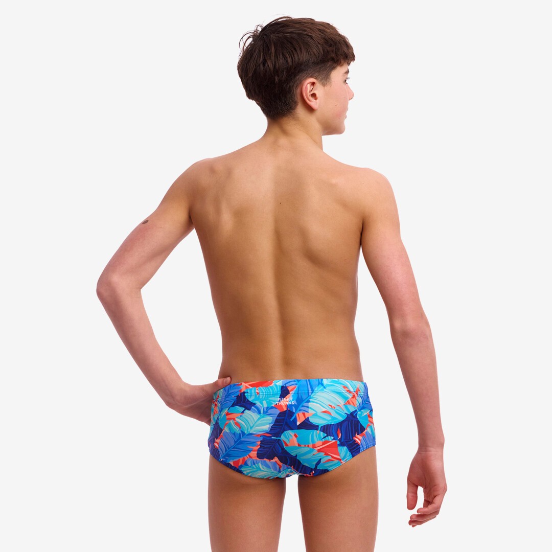 Lotsa Leaves Boy's Sidewinder Trunks