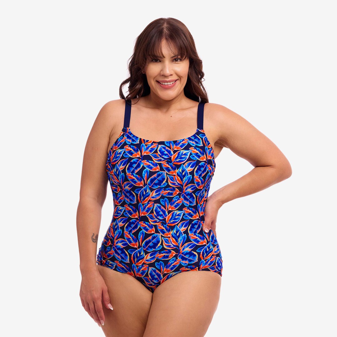 Leaf Blower Ladies Scoop Neck One Piece