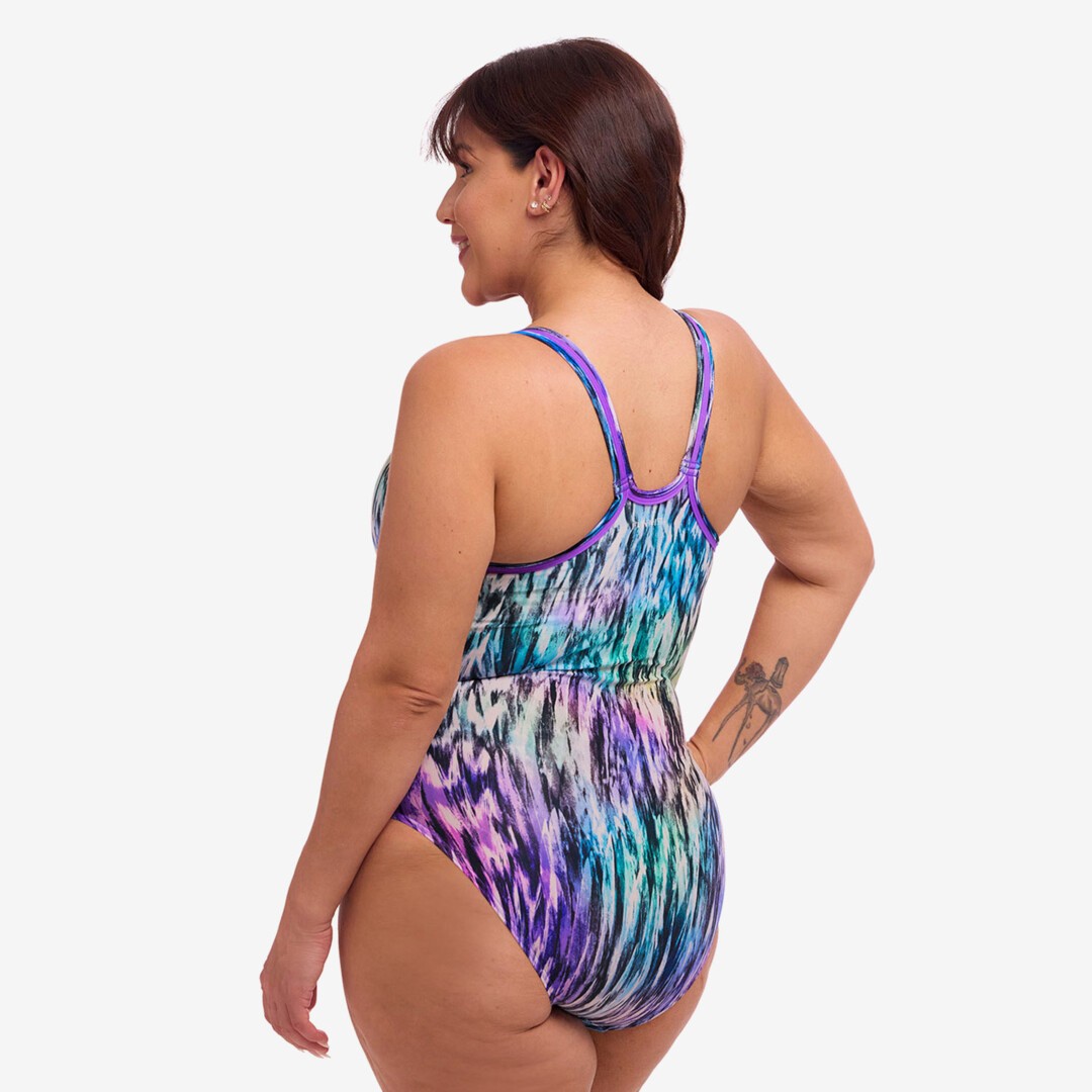 Acka original lady tight oneーpiece Ladies Locked In Lucy One Piece Fly Dye