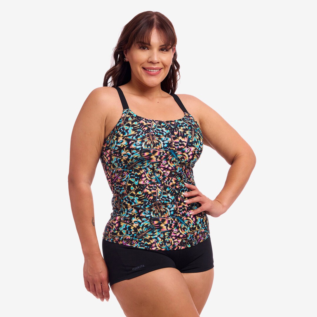 Copper Cluster Ladies Scoop Neck Tankini
