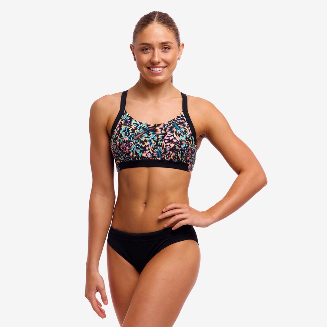 Copper Cluster Ladies Hold Steady Crop Top