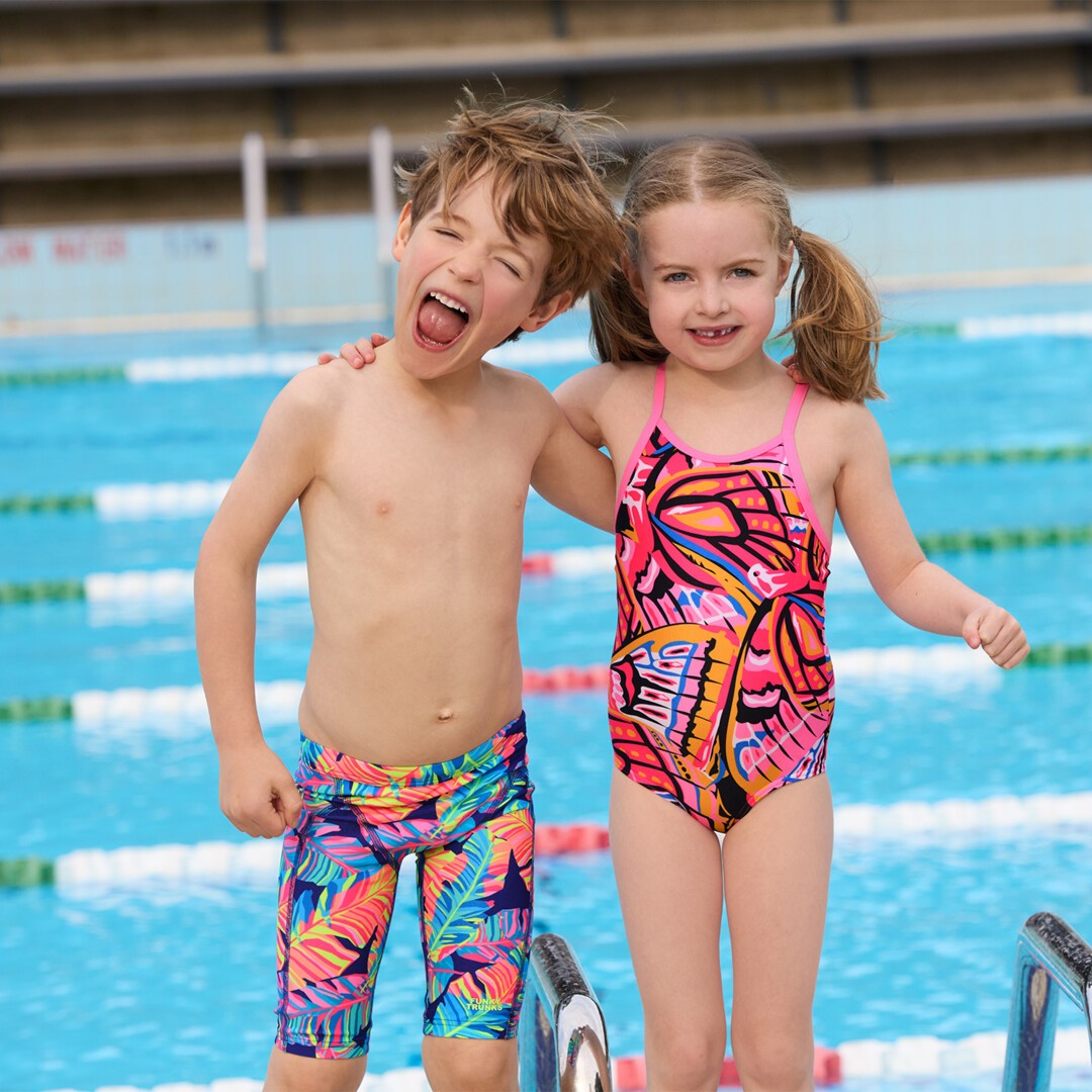 Lover Flies Toddler Girl's Printed One Piece