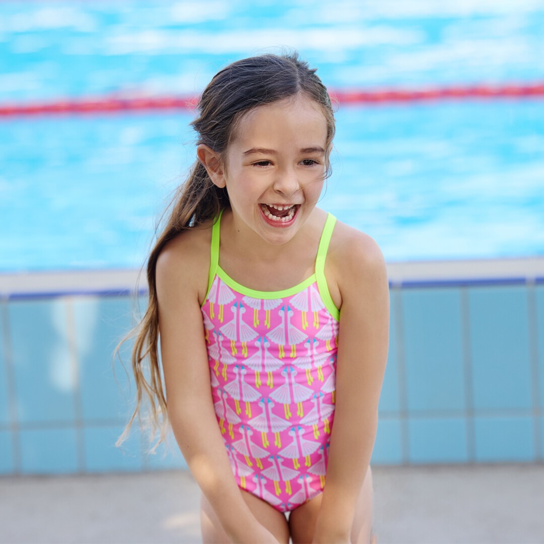 Duck Duck Goose Toddler Girl's Printed One Piece