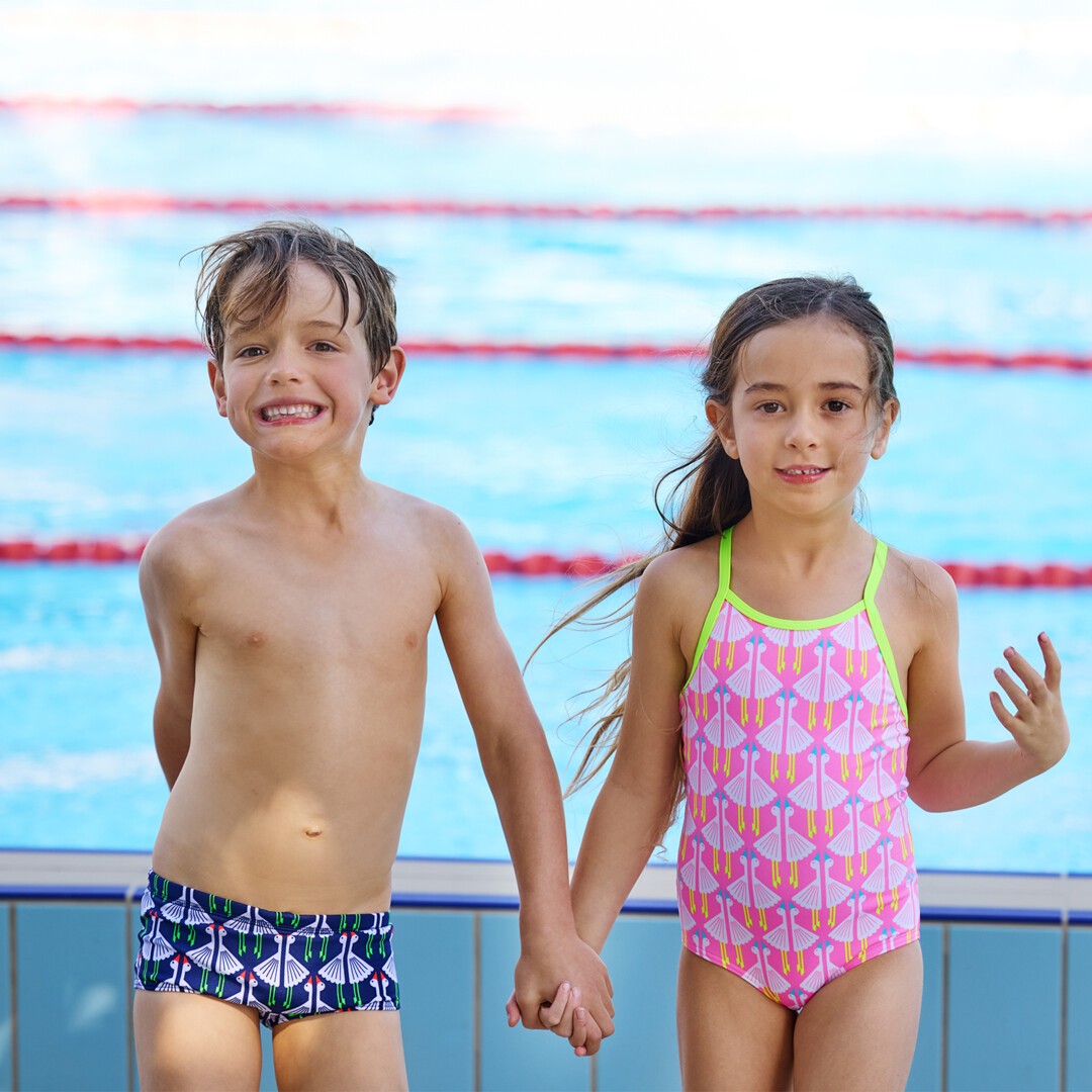 Sitting Duck Toddler Boy's Printed Trunks