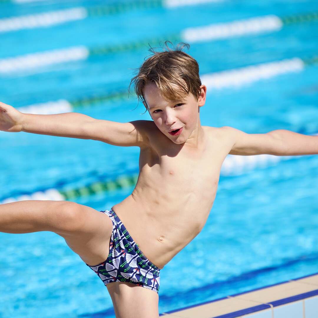 Sitting Duck Toddler Boy's Printed Trunks
