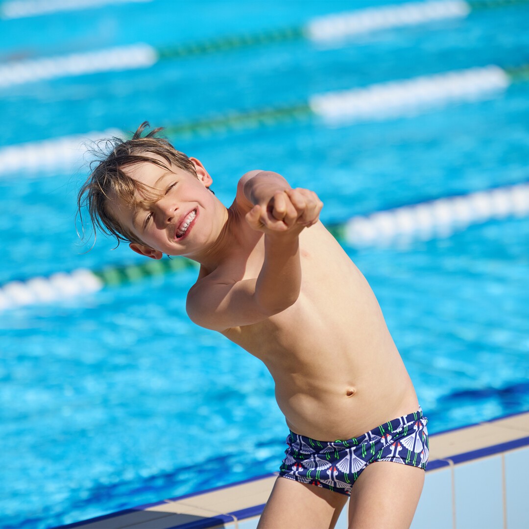 Sitting Duck Toddler Boy's Printed Trunks