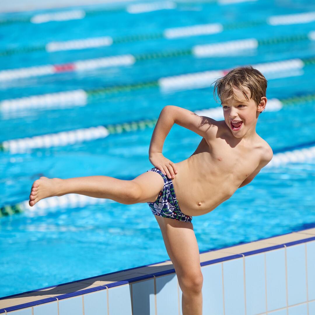 Sitting Duck Toddler Boy's Printed Trunks
