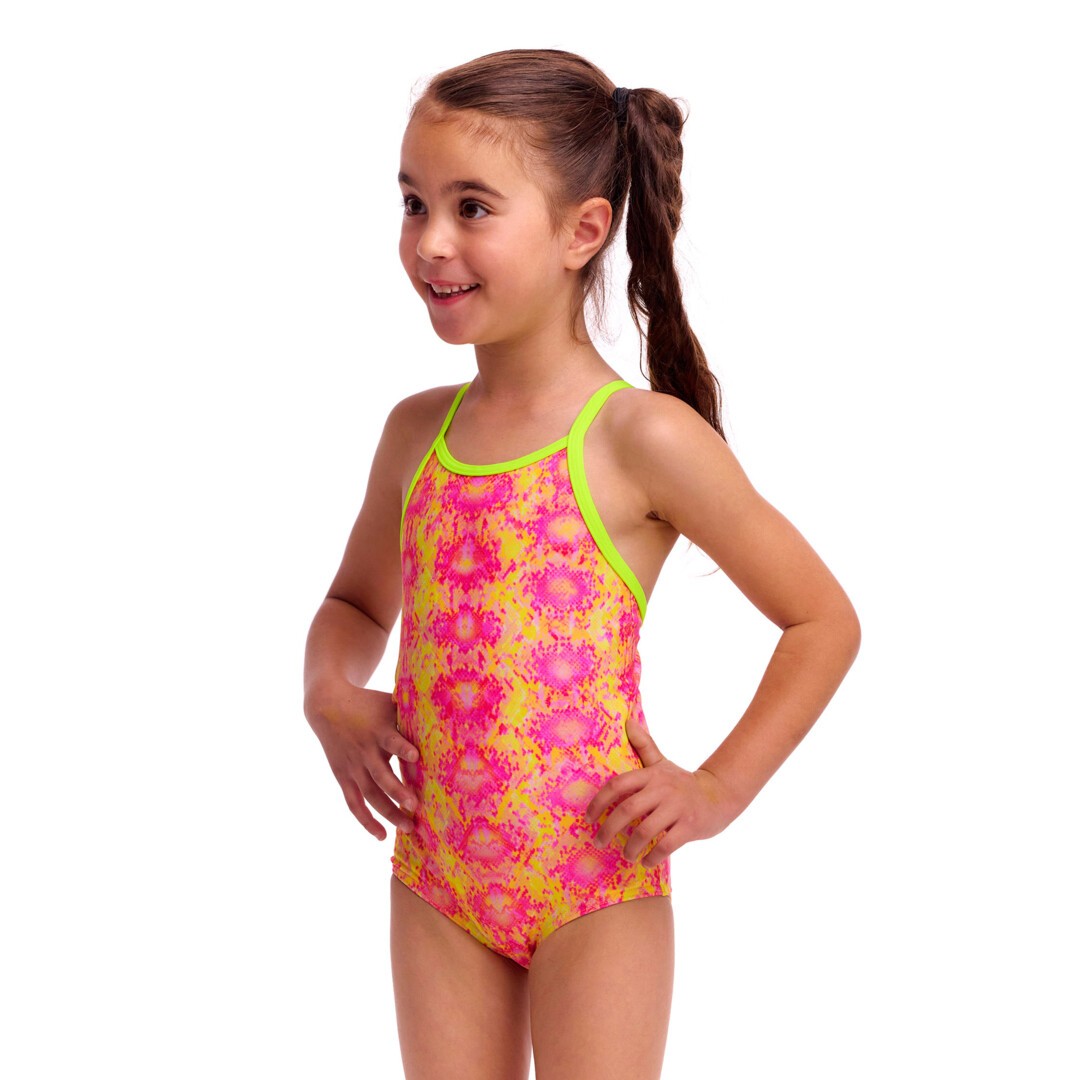 Poison Pink Toddler Girl's Printed One Piece