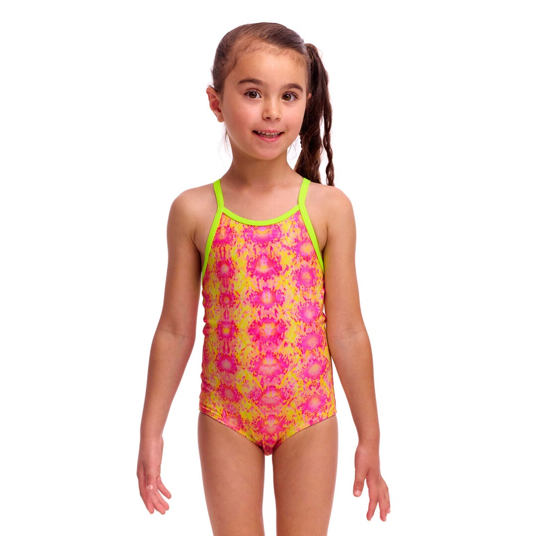 Poison Pink Toddler Girl's Printed One Piece
