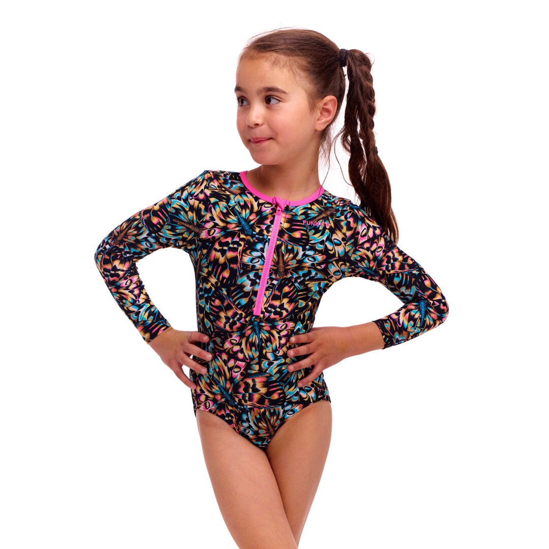 Copper Cluster Toddler Girl's Sun Cover One Piece