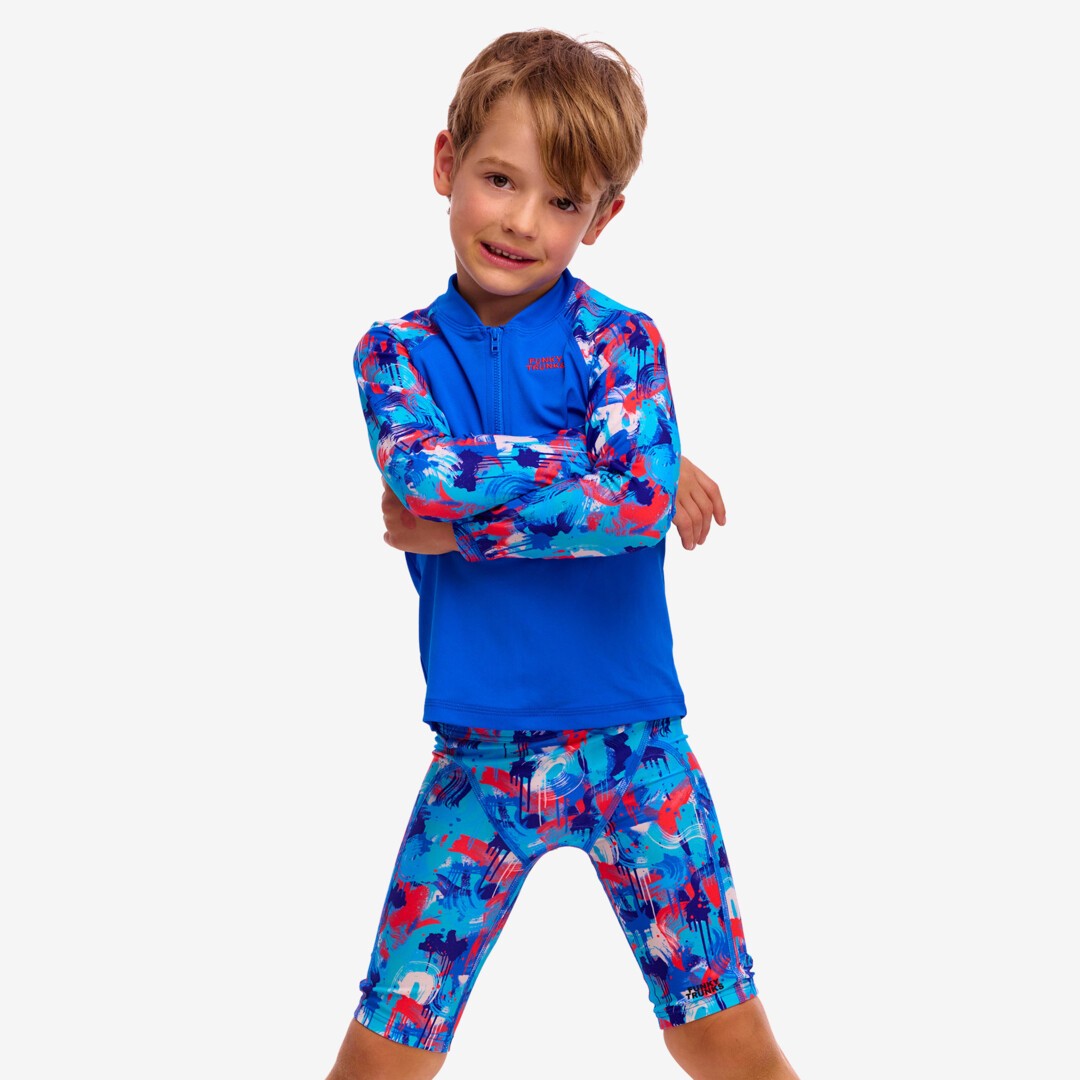 Messy Messy Messy Toddler Boy's Zippy Rash Vest