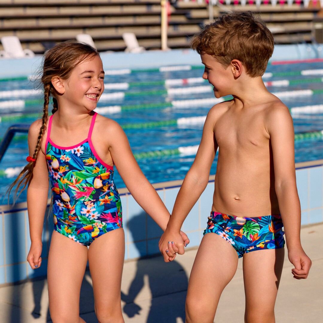 Toddler Girl's Printed One Piece Birdie Wordie