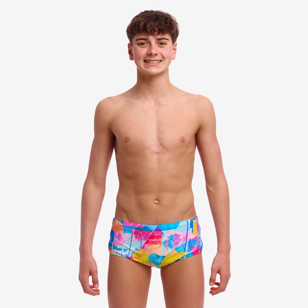 Pixel Paradise Boy's Sidewinder Trunks