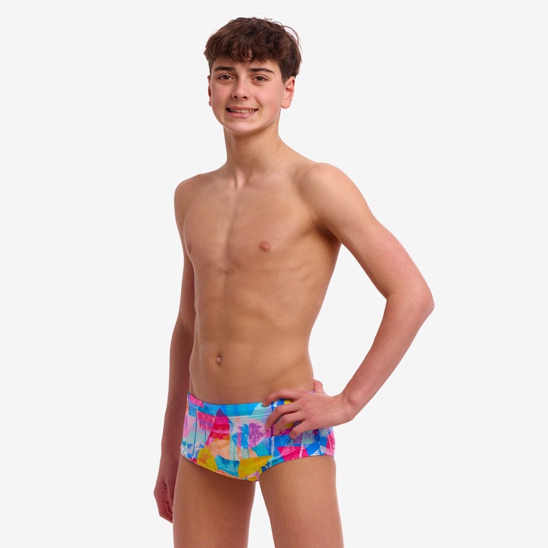 Pixel Paradise Boy's Sidewinder Trunks