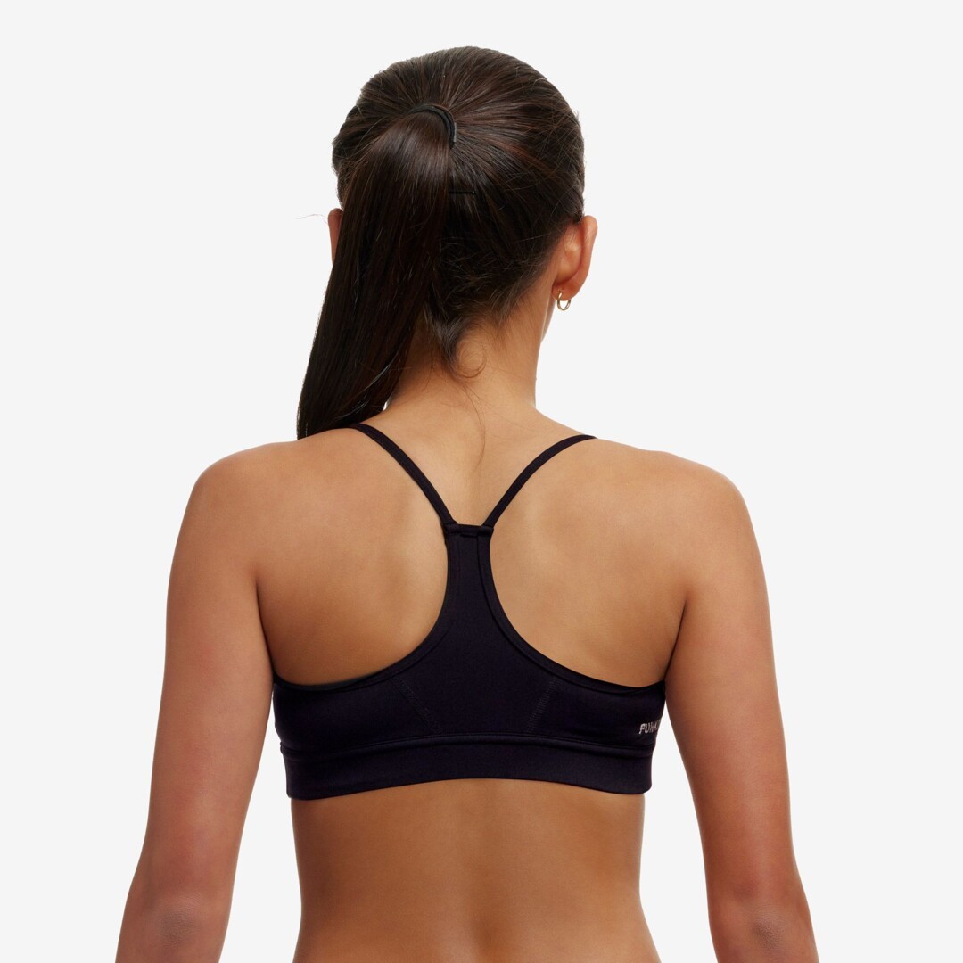 Still Black Girl's Swim Crop Top