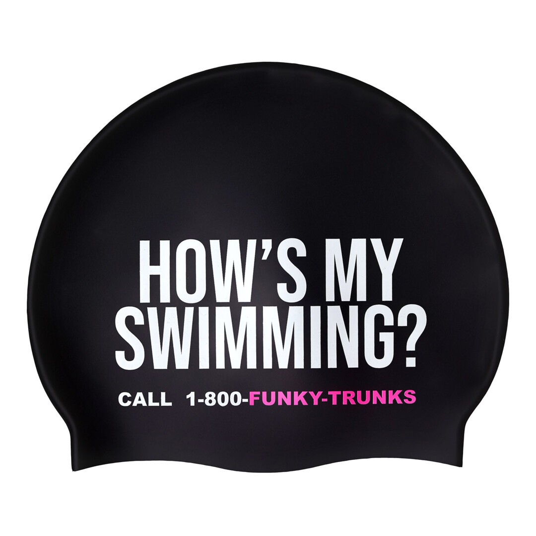 Bad Swimmer  Silicone Swimming Cap
