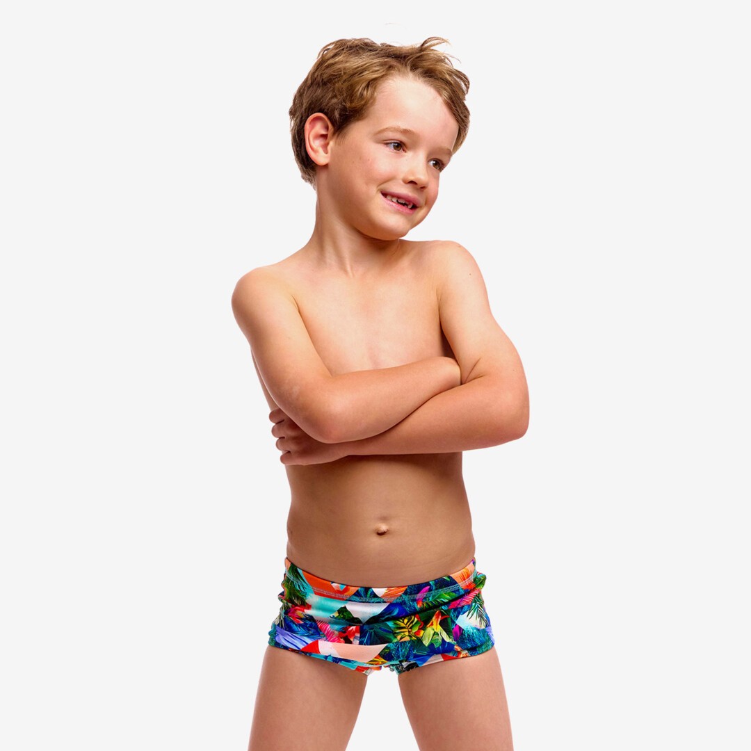 Palm Prism Toddler Boy's Printed Trunks