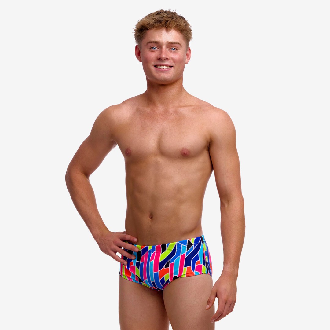 Fault Lines Boy's Sidewinder Trunks