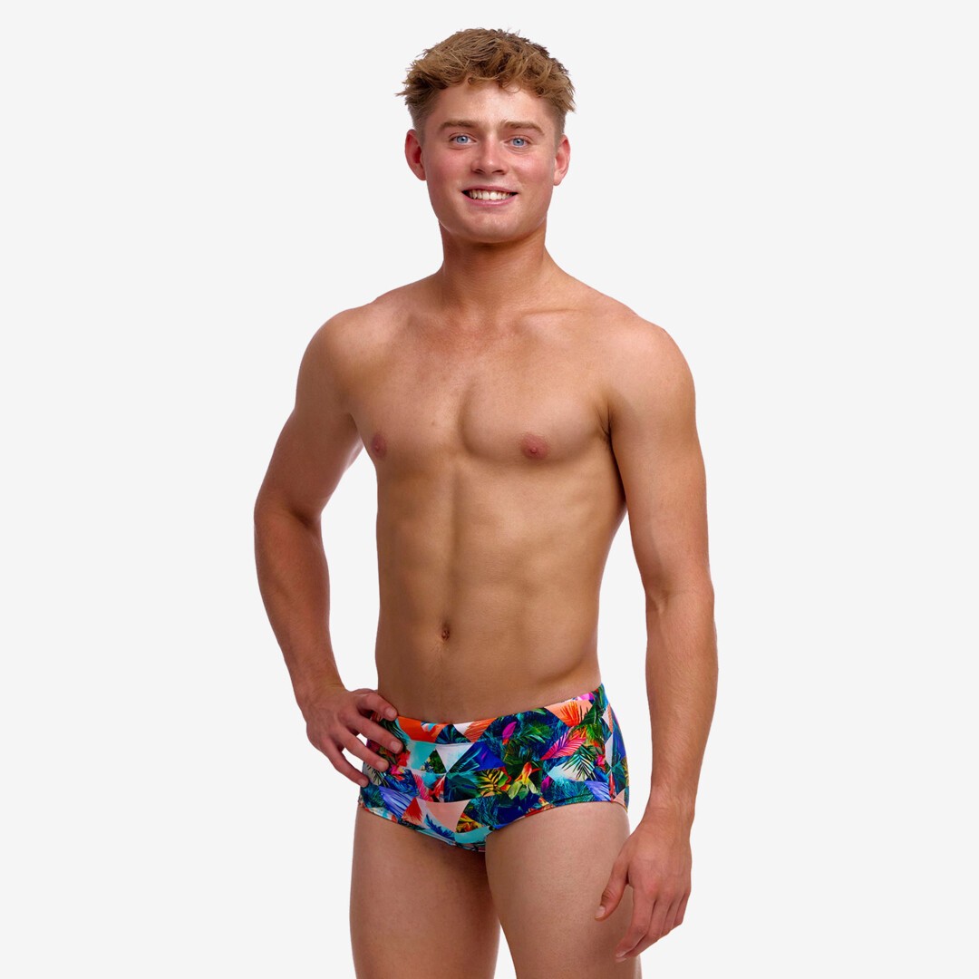 Palm Prism Boy's Sidewinder Trunks