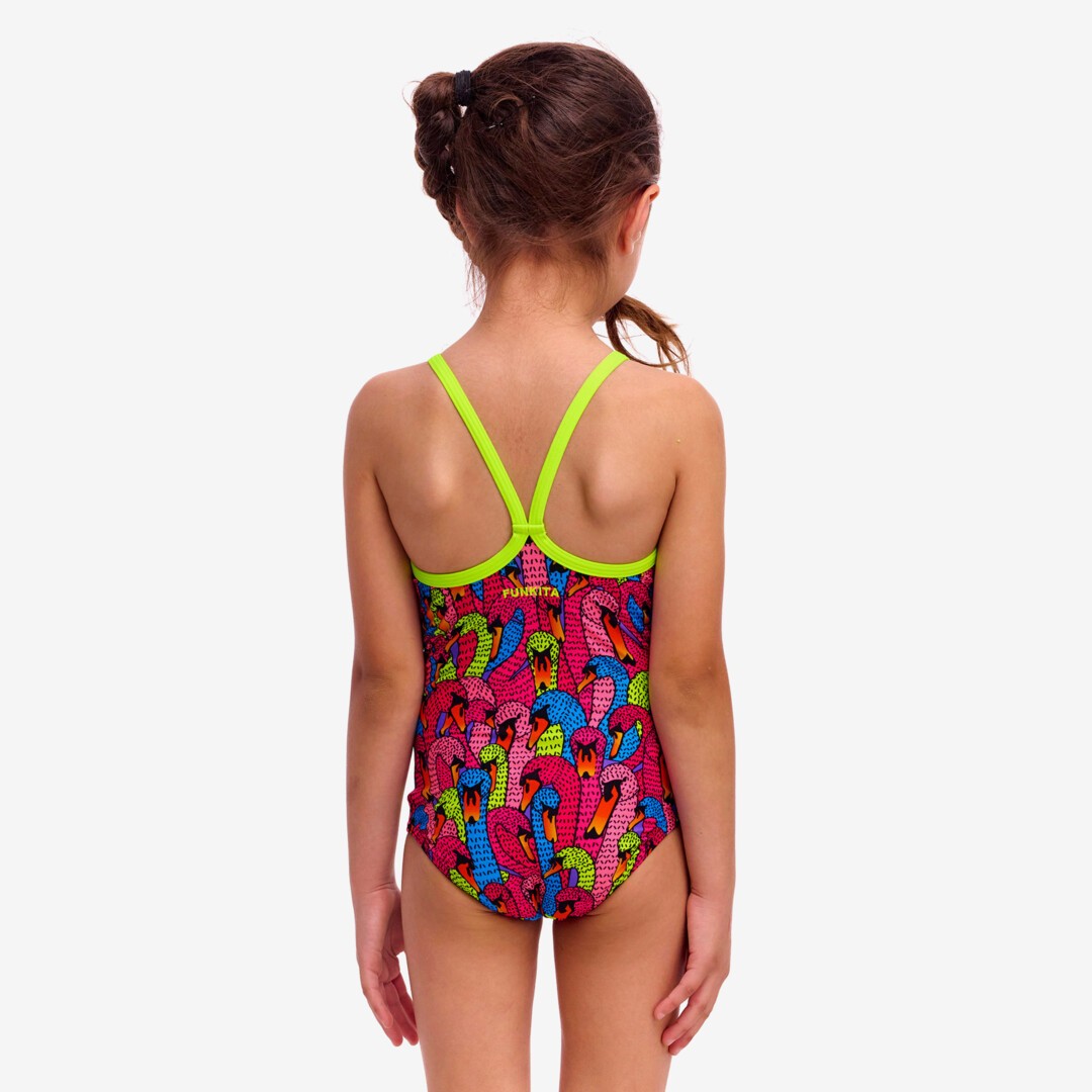 Swan City Toddler Girl's Printed One Piece